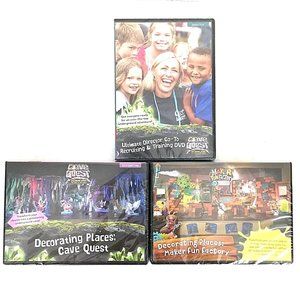 Cave Quest Maker Fun Factory Easy VBS 3 DVDs Decorating Places Ultimate Director